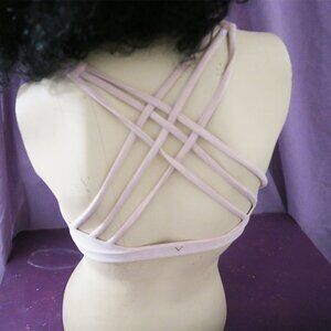 Victoria's Secret strappy back bralette bra in light pink size XS. VS
